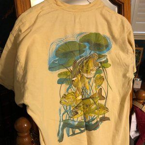 Yellow Guy Harvey Fishing Tee